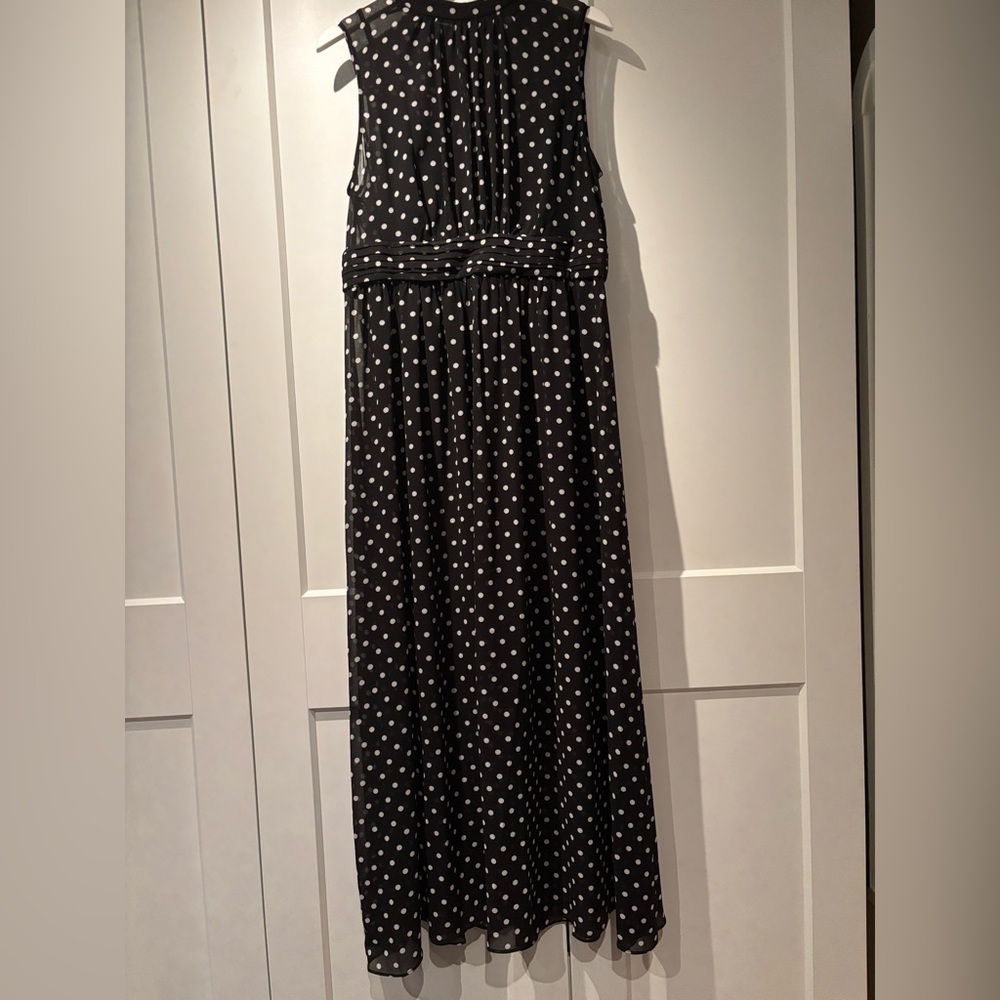 Tommy Hilfiger Black Maxi Dress with White Dots